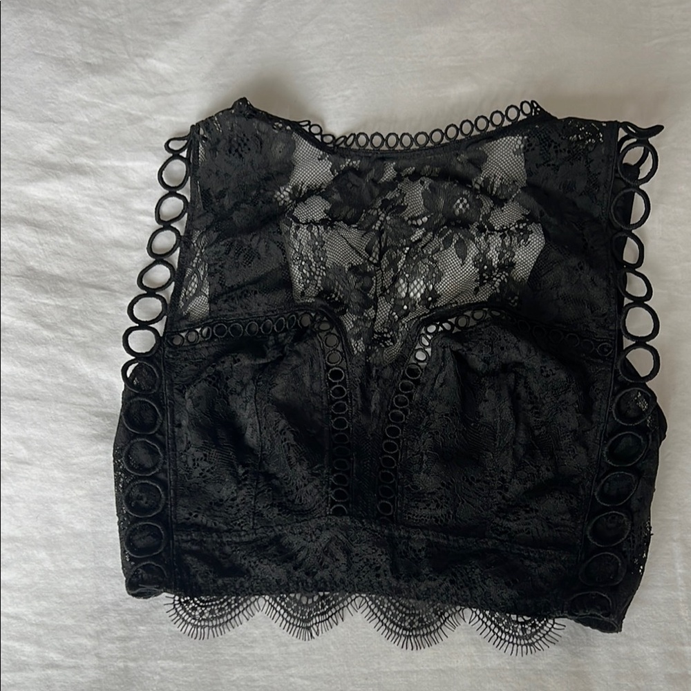 Victoria’s Secret Elegant Black Lace Women's Lingerie Top